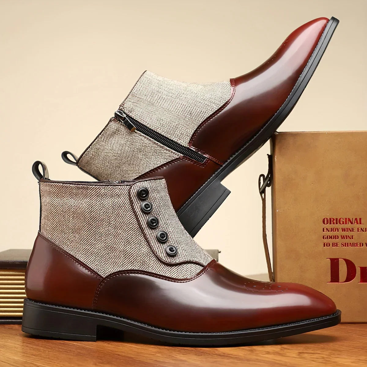 Gerald Wentworth Chelsea Leather Boots