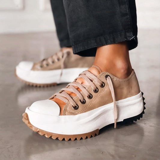 Maris - Leather Platform Sneakers