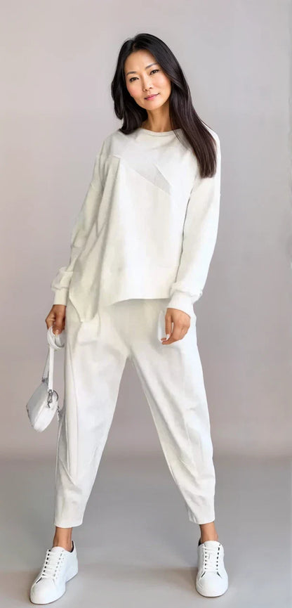 Brielle - Two-Piece Set with Round Neckline and Long Sleeves